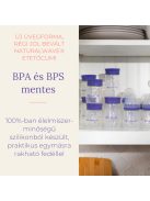 Lansinoh Cumisüveg közepes folyású etetőcumival + fedéllel, 240 ml