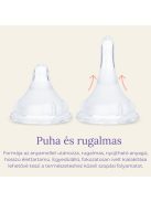 Lansinoh Cumisüveg közepes folyású etetőcumival + fedéllel, 240 ml