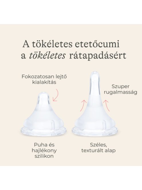 Lansinoh 2 db cumisüveg közepes folyású etetőcumival + 2 db fedéllel, 240 ml