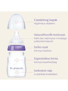 Lansinoh 2 db cumisüveg közepes folyású etetőcumival + 2 db fedéllel, 240 ml