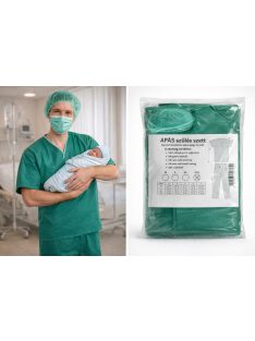 Apás szülészeti szett kék - XL