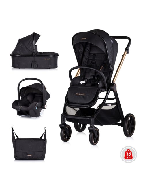 Chipolino Marbella 3 az 1-ben babakocsi - Blackberry