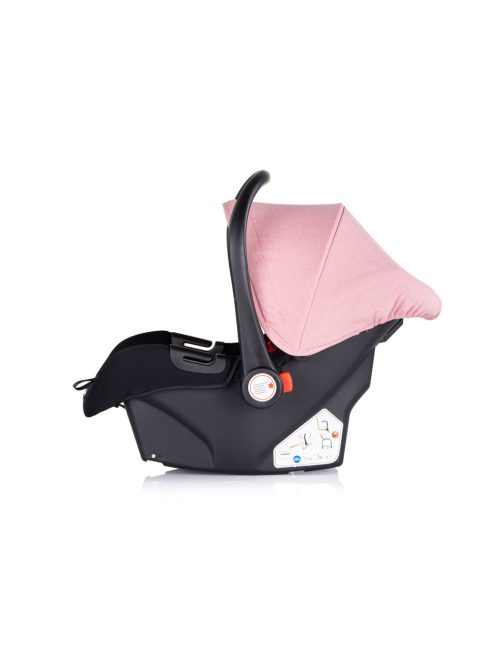 Chipolino Ultera 2 az 1-ben babakocsi + hordozó - Pink Marshmallow