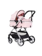 Chipolino Vista babakocsi mózessé alakítható sportrésszel - Pink Marshmallow
