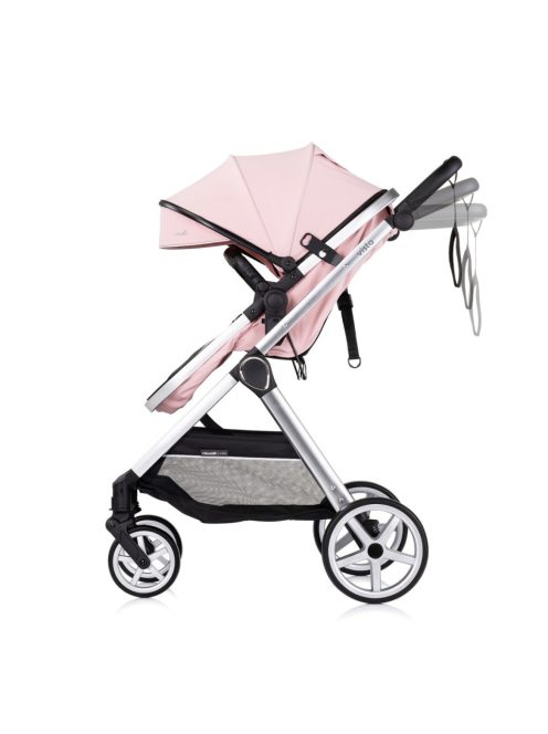 Chipolino Vista babakocsi mózessé alakítható sportrésszel - Pink Marshmallow