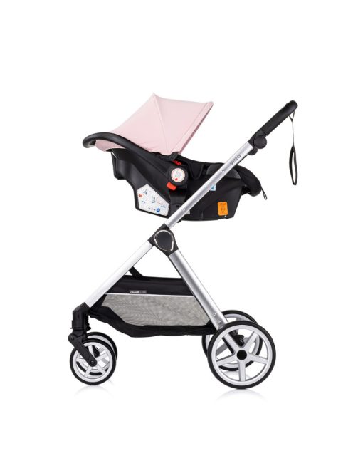 Chipolino Vista babakocsi mózessé alakítható sportrésszel - Pink Marshmallow
