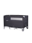 Chipolino Relax multifunkciós utazóágy - Antracite Linen