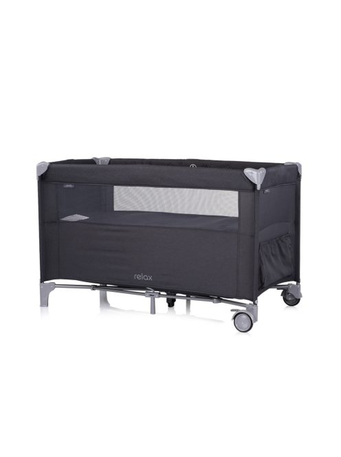 Chipolino Relax multifunkciós utazóágy - Antracite Linen