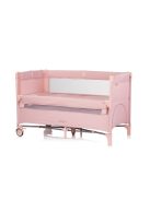 Chipolino Relax multifunkciós utazóágy - Pink Marshmellow Linen