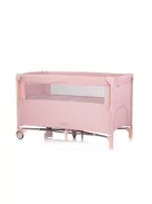 Chipolino Relax multifunkciós utazóágy - Pink Marshmellow Linen