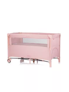   Chipolino Relax multifunkciós utazóágy - Pink Marshmellow Linen