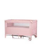 Chipolino Relax multifunkciós utazóágy - Pink Marshmellow Linen