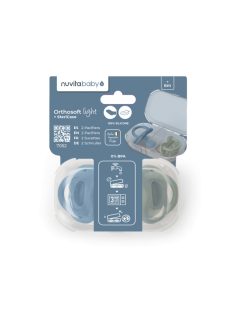   Nuvita Orthosoft Light 2db-os cumi szett 0+ - Powder Blue/Sage Green - 7052