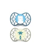 Nuvita Orthosoft Air55 2db-os cumi szett 0+ - Powder Blue/Sage Green - tigris/zsiráf 70642