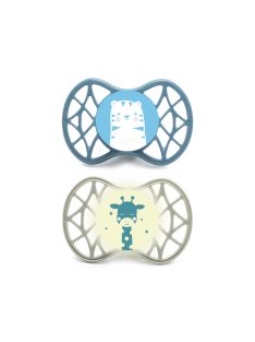   Nuvita Orthosoft Air55 2db-os cumi szett 0+ - Powder Blue/Sage Green - tigris/zsiráf 70642