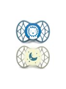 Nuvita Orthosoft Air55 2db-os cumi szett 0+ - Powder Blue/Sage Green - oroszlán/hold 70642