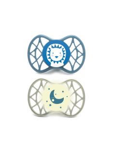   Nuvita Orthosoft Air55 2db-os cumi szett 0+ - Powder Blue/Sage Green - oroszlán/hold 70642