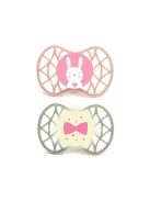 Nuvita Orthosoft Air55 2db-os cumi szett 0+ - English Rose/Sage Green - nyuszi/masni 70642