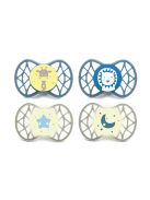 Nuvita Orthosoft Air55 4db-os cumi szett 0+ - Powder Blue/Sage Green - 70644 zsiráf, oroszlán, csillag, hold