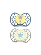 Nuvita Symmetric Air55 2db-os cumi szett 0+ - Powder Blue/Sage Green - zsiráf/csillag 70652