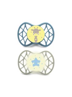   Nuvita Symmetric Air55 2db-os cumi szett 0+ - Powder Blue/Sage Green - zsiráf/csillag 70652