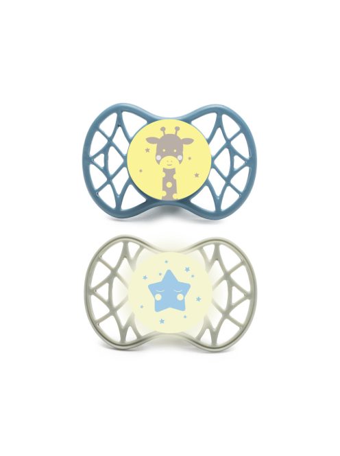 Nuvita Symmetric Air55 2db-os cumi szett 0+ - Powder Blue/Sage Green - zsiráf/csillag 70652
