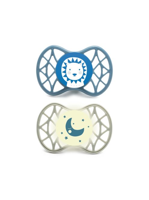 Nuvita Symmetric Air55 2db-os cumi szett 0+ - Powder Blue/Sage Green - oroszlán/hold 70652