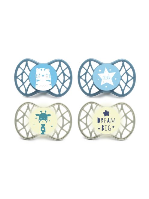 Nuvita Symmetric Air55 4db-os cumi szett 0+ - Powder Blue/Sage Green - 70654 tigris, csillag, zsiráf, dream big