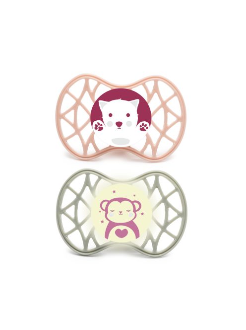 Nuvita Orthosoft Air55 2db-os cumi szett 6+ - English Rose/Sage Green - cica/majom 70842