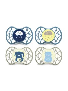   Nuvita Orthosoft Air55 4db-os cumi szett 6+ - Powder Blue/Sage Green - 70844 felhő, kutya, maci