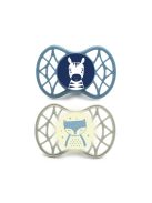 Nuvita Symmetric Air55 2db-os cumi szett 6+ - Powder Blue/Sage Green - zebra/róka 70852
