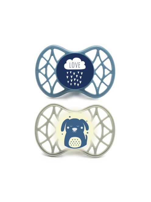 Nuvita Symmetric Air55 2db-os cumi szett 6+ - Powder Blue/Sage Green - felhő/kutya 70852