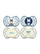 Nuvita Symmetric Air55 4db-os cumi szett 6+ - Powder Blue/Sage Green - 70854 zebra, bajusz, róka