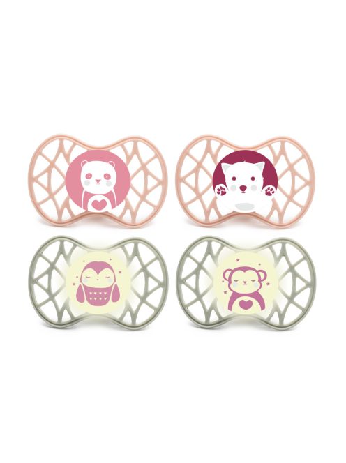 Nuvita Symmetric Air55 4db-os cumi szett 6+ - English Rose/Sage Green - 70854 panda, cica, bagoly, majom