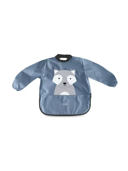 Nuvita vízálló ujjas előke - Powder Blue 4372