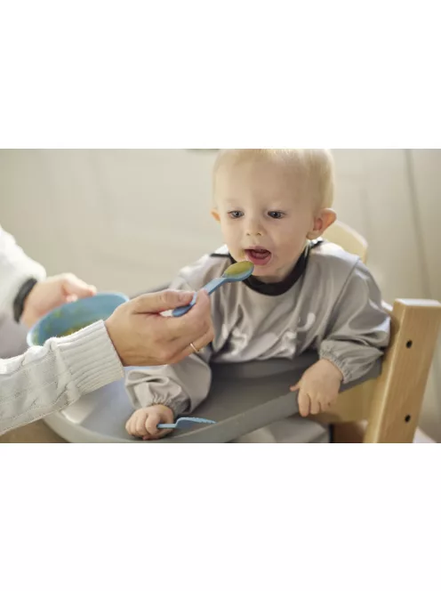 Nuvita vízálló ujjas előke - Powder Blue 4372