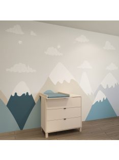   Todi Misty 3 fiókos komód pelenkázó toldalékkal - Kasmír (2 doboz)