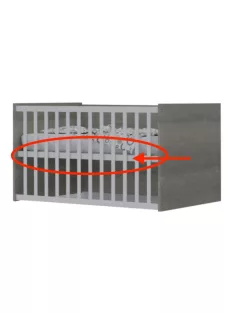   Todi Cube 2 fekvőrács 120*70-es (a kombiágy kiságyát teszi önállóan használhatóvá)