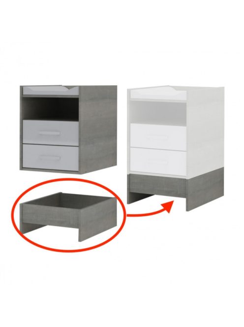 Todi Cube 2 magasító komód alá (a kombiágy komódját teszi önállóan használhatóvá)