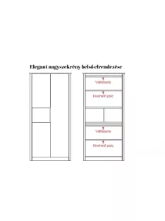 Todi Elegant nagyszekrény (4 doboz)