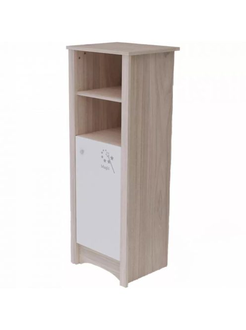 Todi Magic keskeny nyitott polcos + 1 ajtós szekrény (140 cm magas)