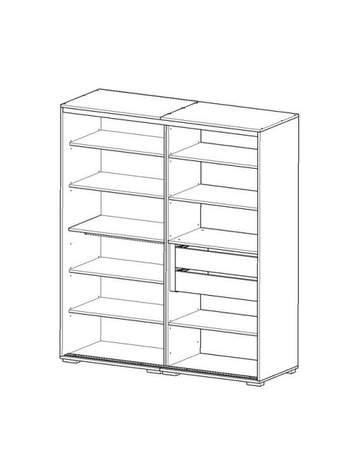 Todi Magic gardróbszekrény 180 cm széles (10 doboz)