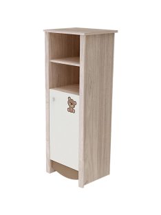   Todi Teddy keskeny nyitott polcos + 1 ajtós szekrény (140 cm magas)