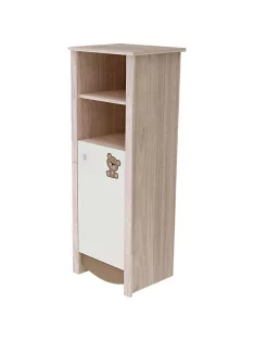   Todi Teddy keskeny nyitott polcos + 1 ajtós szekrény (140 cm magas)