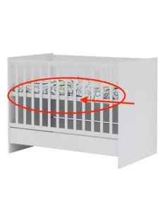   Todi White Bunny fekvőrács 120*70-as (a kombiágy kiságyát teszi önállóan használhatóvá)