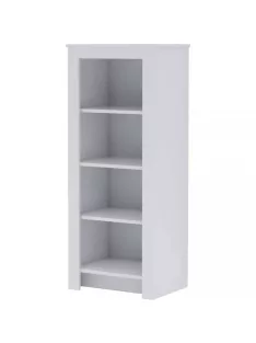   Todi White Bunny keskeny nyitott polcos szekrény (140 cm magas)
