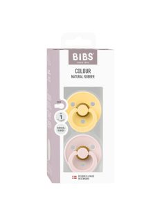 BIBS Colour Cumi 2-es szett (Krémsárga/Szirom) 0-6 hó