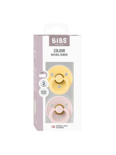 BIBS Colour Cumi 2-es szett (Krémsárga/Szirom) 6-18 hó
