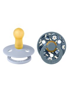   BIBS x Liberty 2-es szett Colour Bobo Cumi 6-18 hó - Hamvaskék Mix