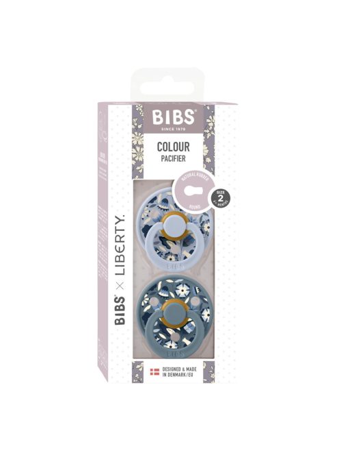 BIBS x Liberty 2-es szett Colour Bobo Cumi 6-18 hó - Hamvaskék Mix